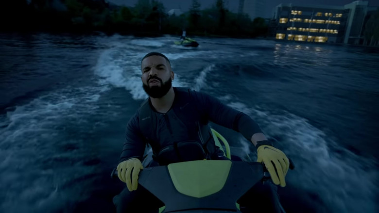 Drake Wears Nike Yellow Gloves