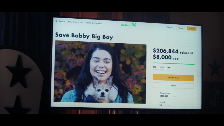 GoFundMe Crowdfunding Platform Website Spotted in All Together Now Movie by Netflix (3)