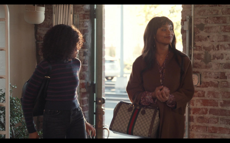 Gucci Bag Carried by Actress Joy Bryant as Lori Foster in Trinkets Season 2 TV Show