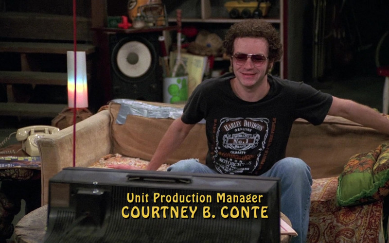 Harley-Davidson Men's T-Shirt Worn by Danny Masterson as Steven in That '70s Show