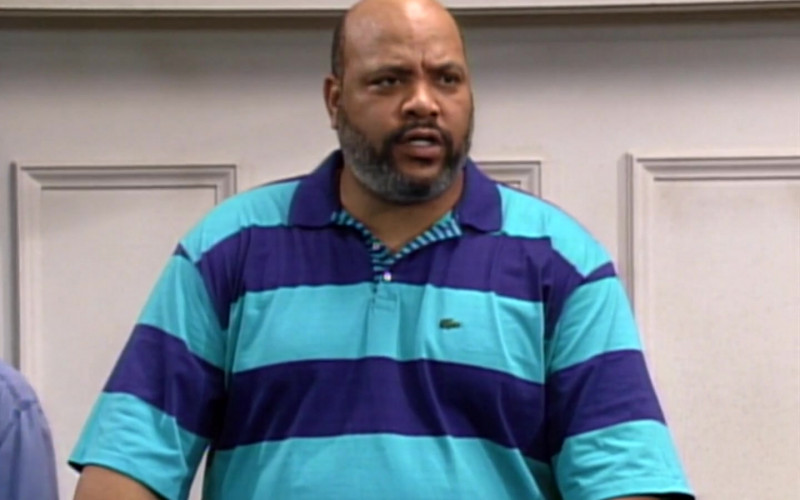James Avery as Philip Banks Wears Lacoste Short Sleeve Shirt in The Fresh Prince of Bel-Air Season 2 Episode 9 TV Show (1)
