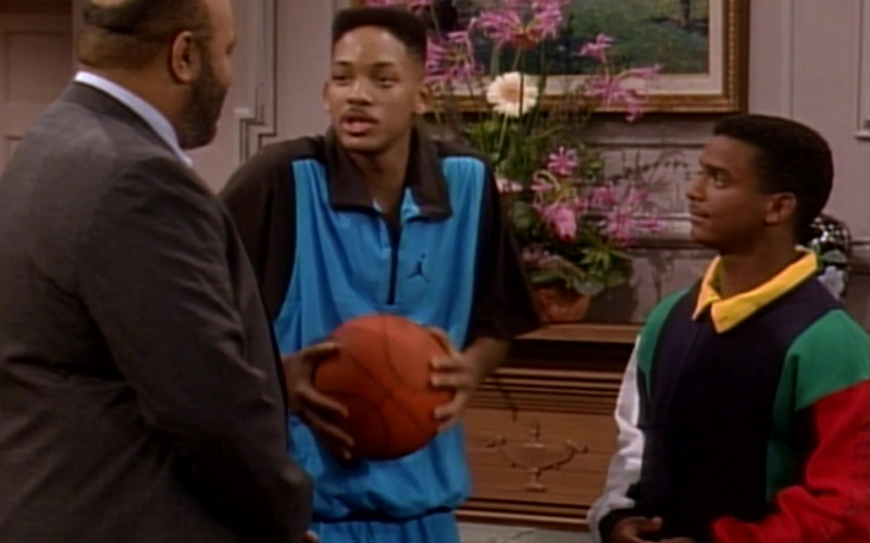 Jordan Blue Sports Shirt Outfit Worn by Will Smith