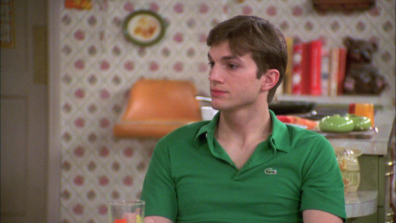 Lacoste Green Polo Shirt Worn by Ashton Kutcher as Michael Kelso in That '70s Show S07E20 (1)