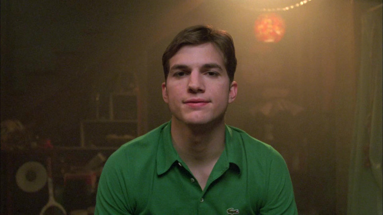 Lacoste Green Polo Shirt Worn by Ashton Kutcher as Michael Kelso in That '70s Show S07E20 (2)