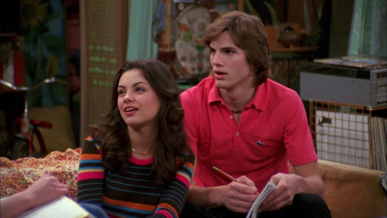 Lacoste Pink Polo Shirt Outfit of Ashton Kutcher as Michael in That '70s Show S03E18 (1)