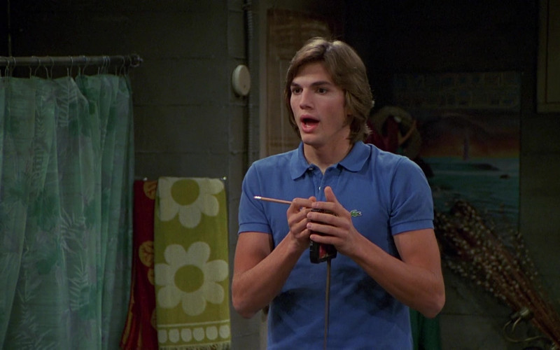 Lacoste Polo Shirt (Blue) Worn by Ashton Kutcher as Michael Kelso in That '70s Show (1)