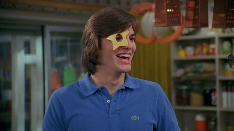 Lacoste Polo Shirt (Blue) Outfit Worn by Ashton Kutcher as Michael Kelso in That '70s Show (2)