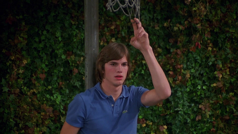 Lacoste Polo Shirt (Blue) Fashion Worn by Ashton Kutcher as Michael Kelso in That '70s Show (3)