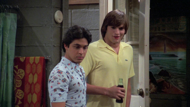Lacoste Yellow Polo Casual Style Shirt of Ashton Kutcher as Michael in That '70s Show S05E02 (2)