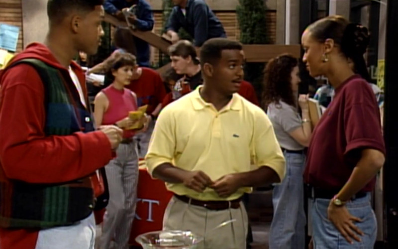 Lacoste Yellow Polo Shirt of Alfonso Ribeiro as Carlton Banks in The Fresh Prince of Bel-Air S04E08 (1)