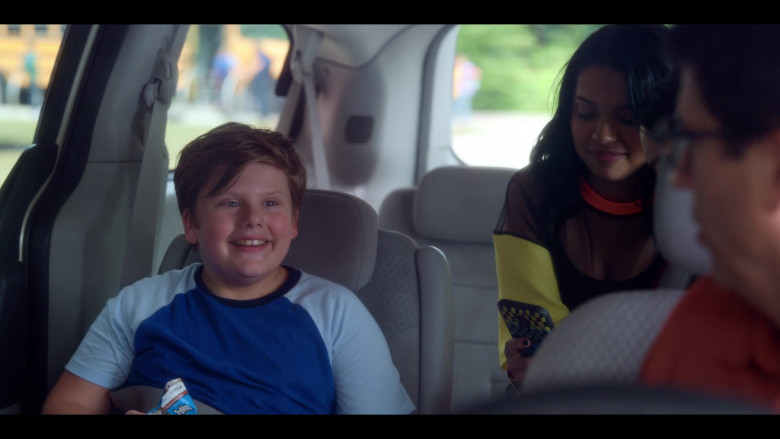 Maxwell Simkins as Kevin Enjoys TruMoo Chocolate Milk in The Sleepover Netflix Film (1)