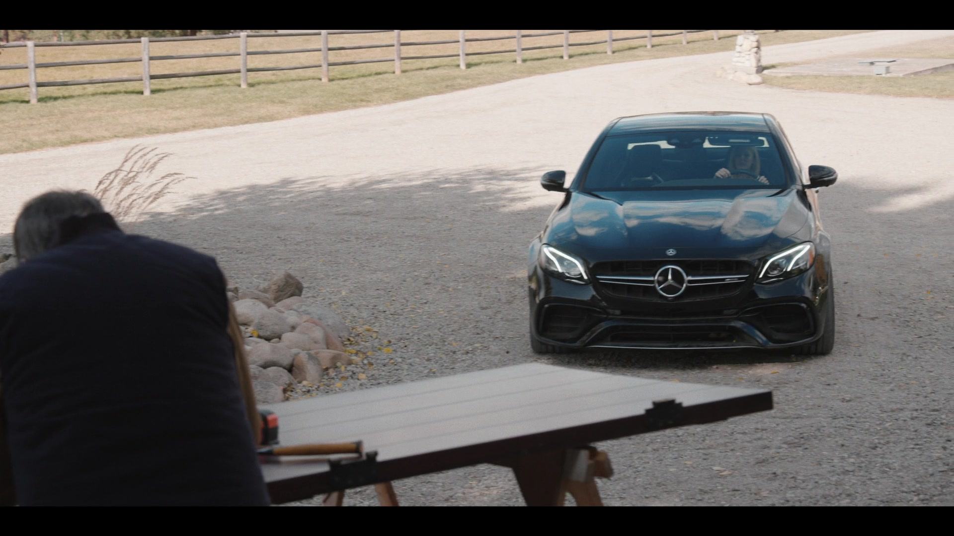 Mercedes-Benz AMG E63 S Black Car of Kelly Reilly as Beth Dutton in Yellows...