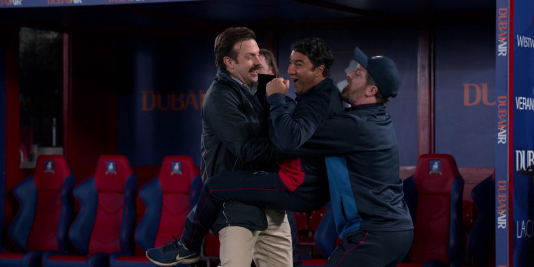 Nick Mohammed as Nathan Wears Nike Flex Contact Blue Shoes in Ted Lasso S01E05 TV Show (3)