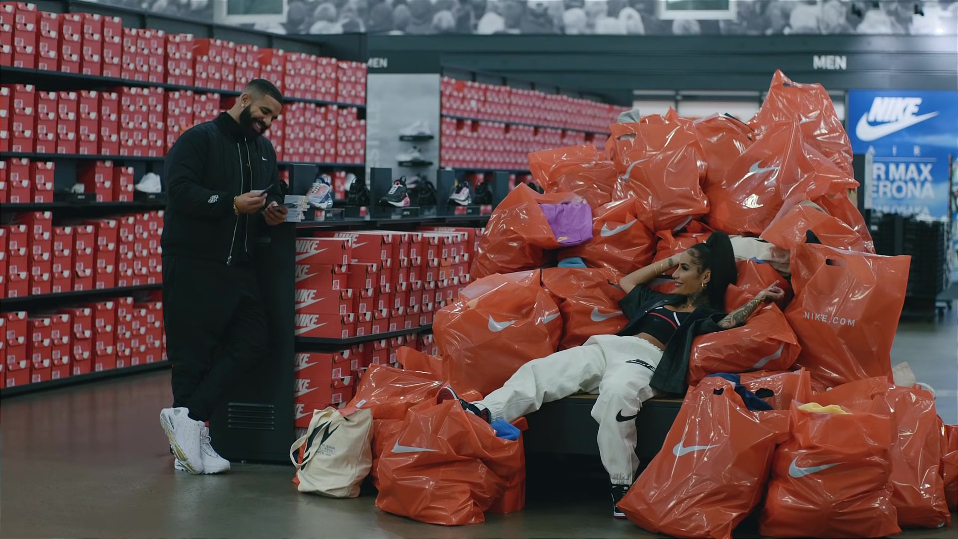 Nike Company Store in &quot;Laugh Now Cry Later&quot; by Drake (2020)