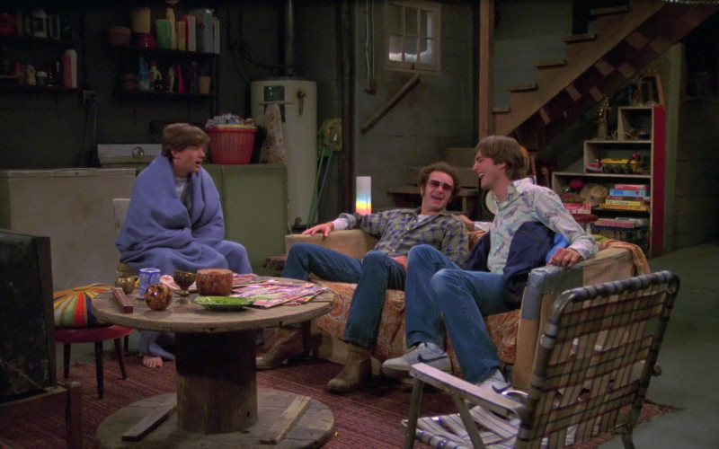 Nike White Shoes, Jean Pants and Printed Shirt of Ashton Kutcher as Michael in That '70s Show