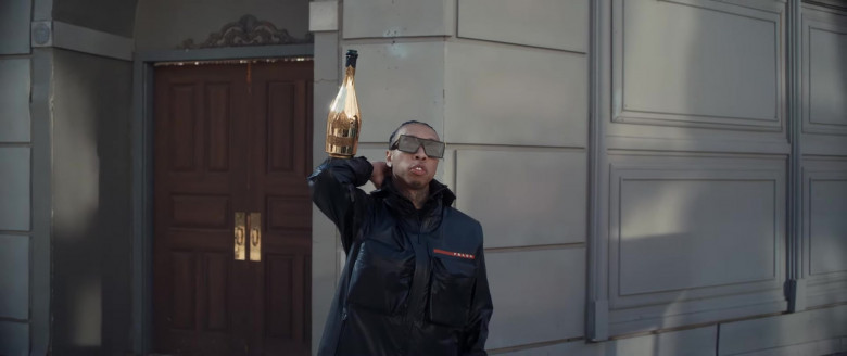 Prada Jacket of Tyga in “VIDA LOCA” by Black Eyed Peas, Nicky Jam (2020)