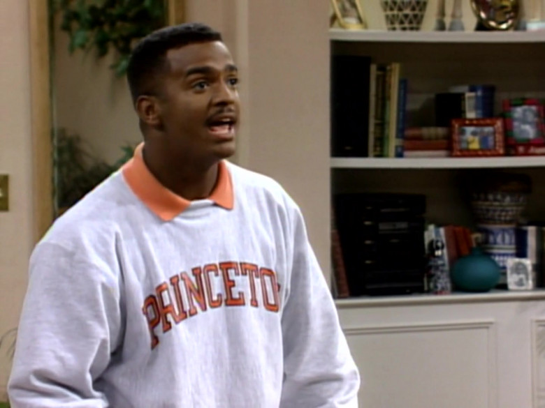 Princeton Sweatshirt of Alfonso Ribeiro as Carlton in The Fresh Prince of Bel-Air S04E01