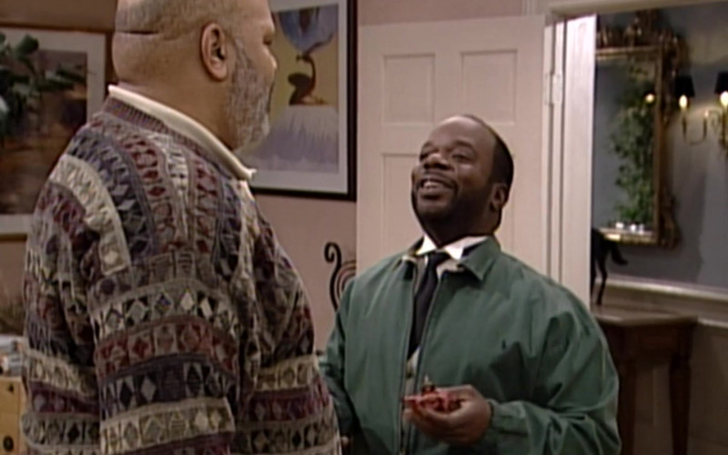 Ralph Lauren Green Jacket of Joseph Marcell in The Fresh Prince of Bel-Air S06E17 "The Butler's Son Did It" (1996)