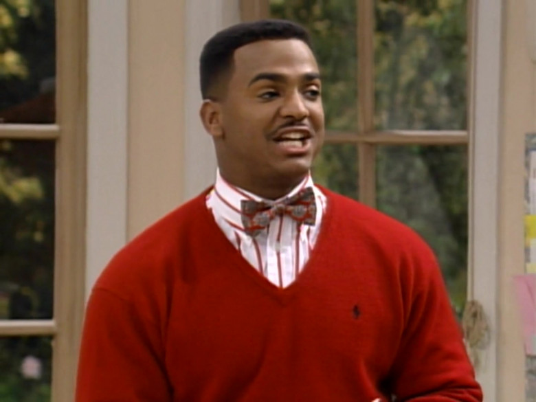 Ralph Lauren Sweater of Alfonso Ribeiro in The Fresh Prince of Bel-Air S04E18