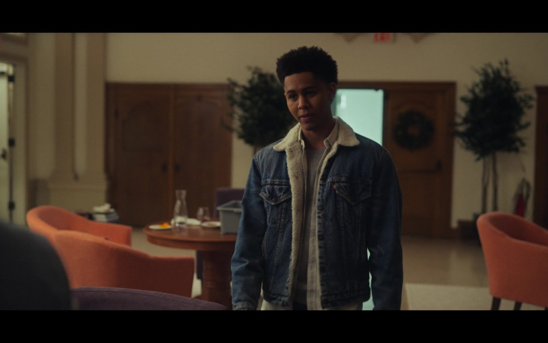 Rhenzy Feliz as Ty Wears Levi’s Sherpa Denim Jacket Outfit in All Together Now Movie