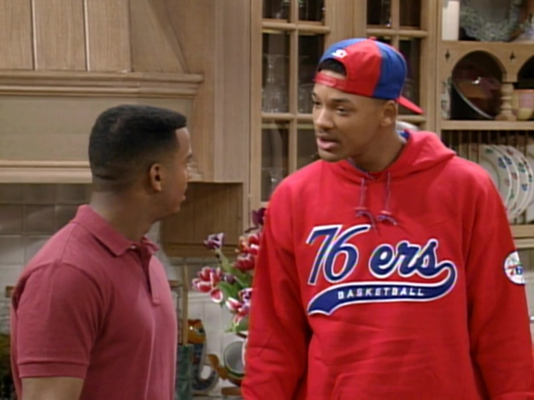Starter Philadelphia 76ers Red Hoodie of Will Smith in The Fresh Prince of Bel-Air S04E26 (2)