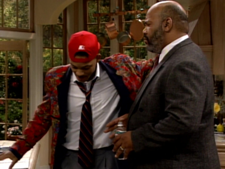 Starter Red Cap, Printed Jacket and White Shirt Outfit Worn by Will Smith (1)