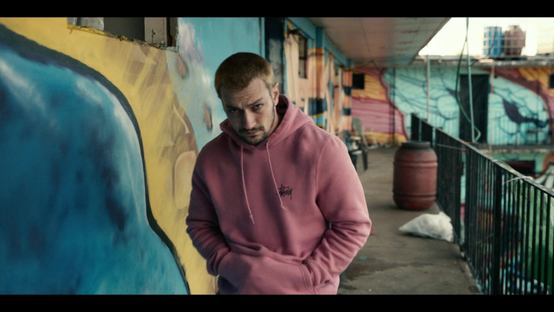 Stüssy Pink Basic Hoodie Men's Outfit in Project Power (2)