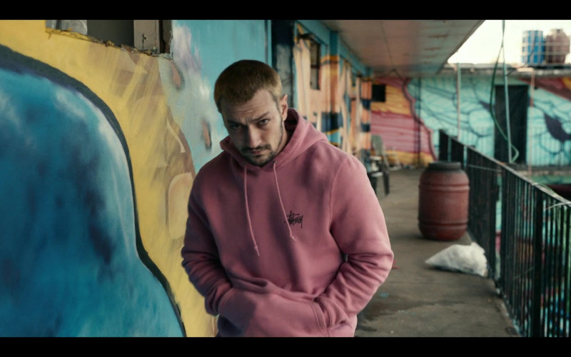 Stüssy Pink Basic Hoodie Men's Outfit in Project Power (2)