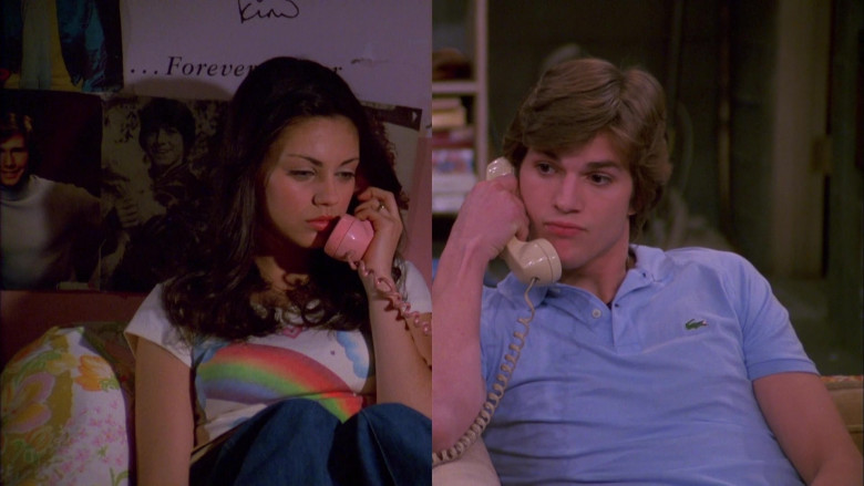That '70s Show Outfits – Lacoste Polo Blue Shirt Worn by Ashton Kutcher as Michael Kelso (2)