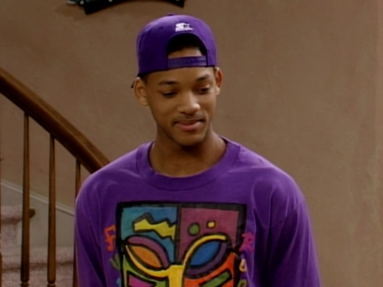 Starter Purple Cap Of Will Smith In The Fresh Prince Of Bel-Air S03E23 ...