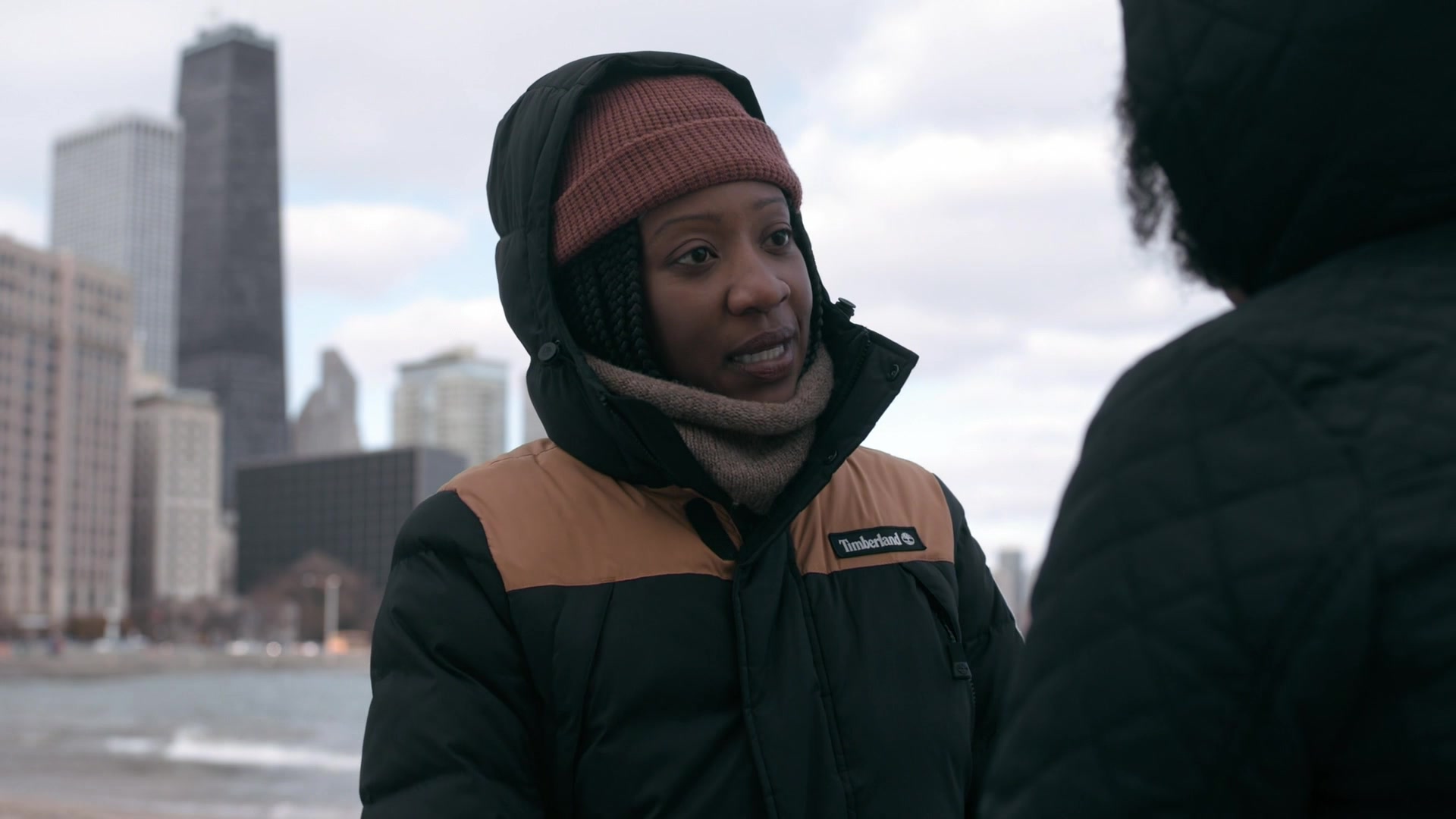 Timberland Puffer Jacket In The Chi S03E09 