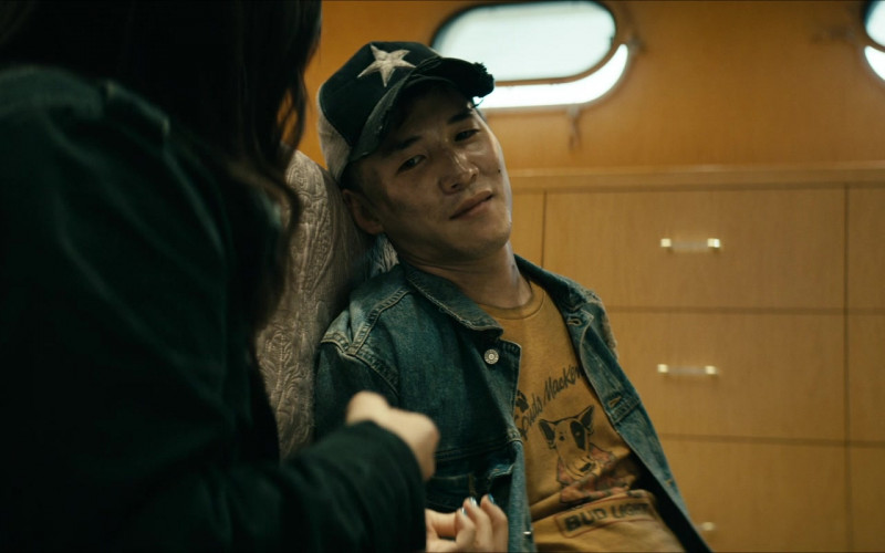 Abraham Lim as Kenji Miyashiro Wears Bud Light ‘Spuds MacKenzie' Logo T-Shirt in The Boys Season 2 TV Show