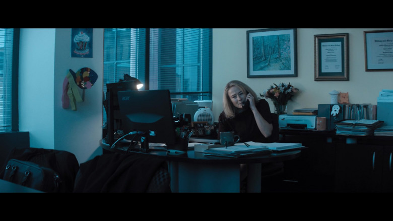 Acer Computer Monitor Used by Actress Jennifer Ehle as Patrice Comey in The Comey Rule (1)