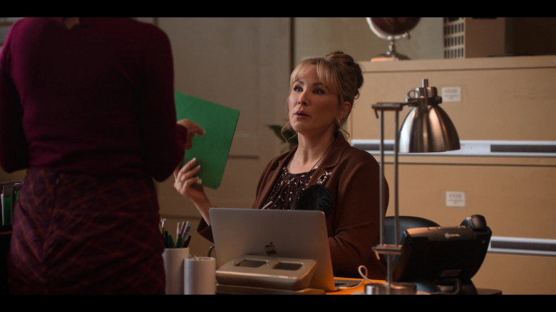 Actress Lisa Durupt Using Apple MacBook Laptop in Love, Guaranteed (2020) Movie by Netflix