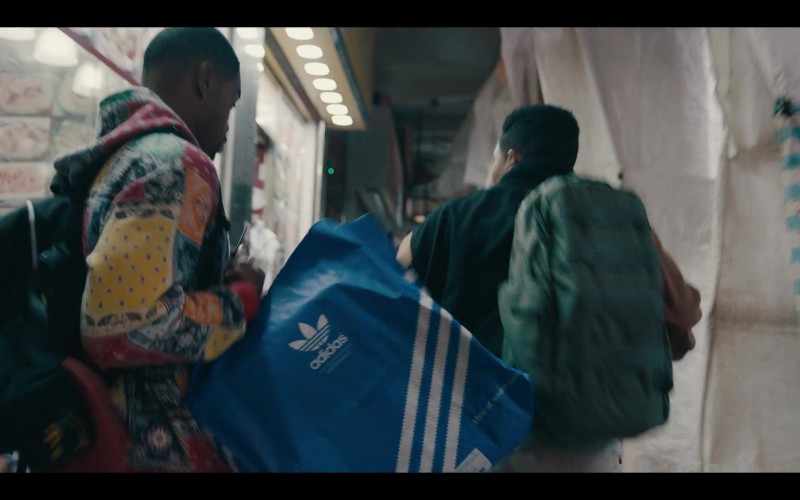 Adidas Blue Bag of Andrew Bachelor as Bobby in Sneakerheads S01E04