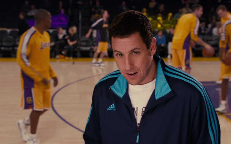 Adidas Blue Tracksuit Jacket Outfit of Adam Sandler as Jack in Jack and Jill Movie (3)