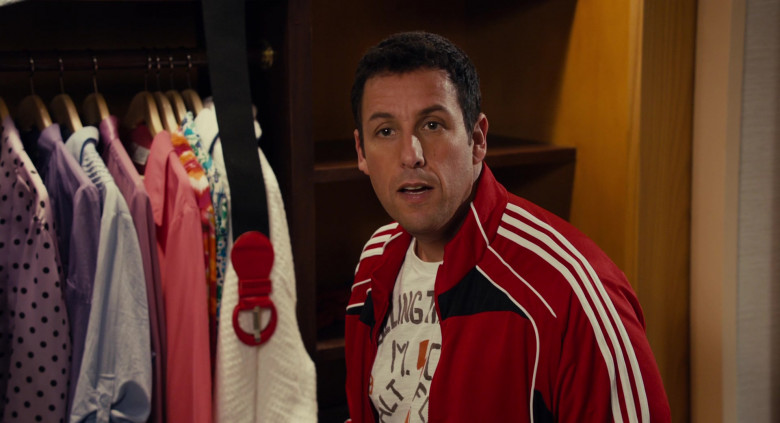 Adidas Red Tracksuit Jacket Worn by Adam Sandler as Jack in Jack and Jill Comedy Movie (2)