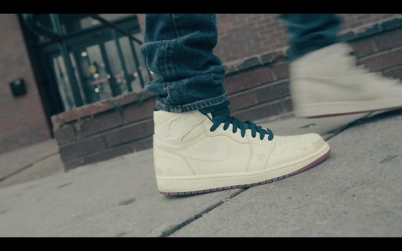 Air Jordan 1 All-White Sneakers by Nike in Sneakerheads S01E01