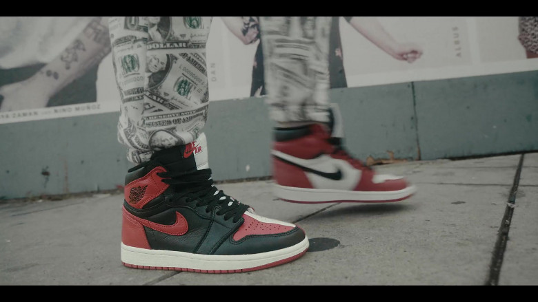 Air Jordan 1 Red-White-Black Retro High Sneakers by Nike in Sneakerheads S01E01 101 (2020)