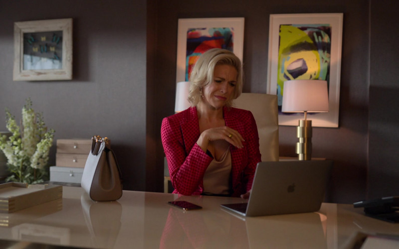 Apple MacBook Air Laptop Used by Hannah Waddingham as Rebecca Welton in Ted Lasso S01E06