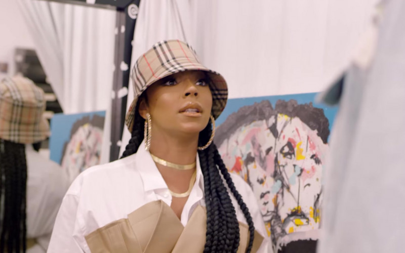 Ashanti Wears Burberry Bucket Hat in Fall Slowly (Evolution) Music Video