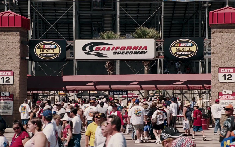 California Speedway and Nascar Nextel Cup Series in Herbie Fully Loaded