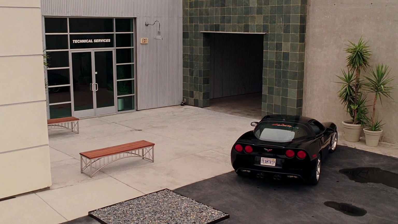 Chevrolet Corvette C6 Black Car In Herbie Fully Loaded (2005)