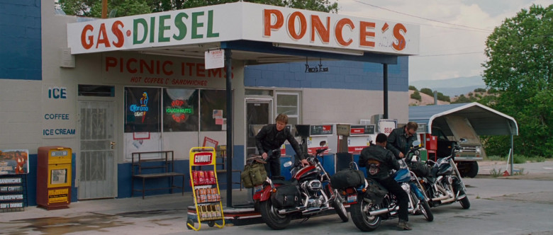 Corona Light Sign and Gumout Products in Wild Hogs (1)