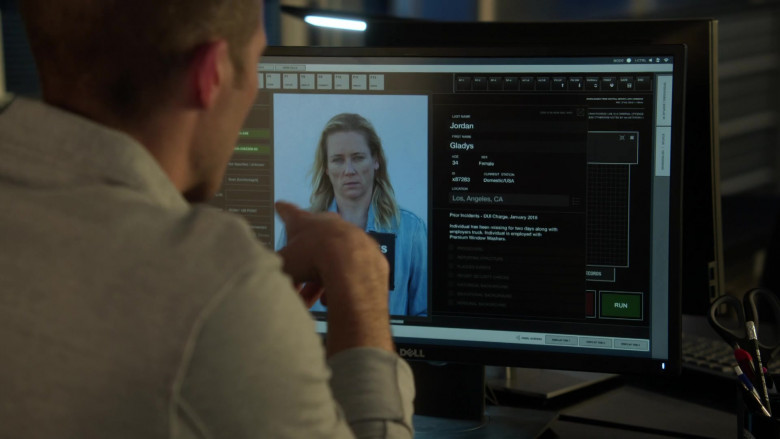 Dell Monitor Used by Zach Gilford as Ben Walker in L.A.'s Finest S02E11