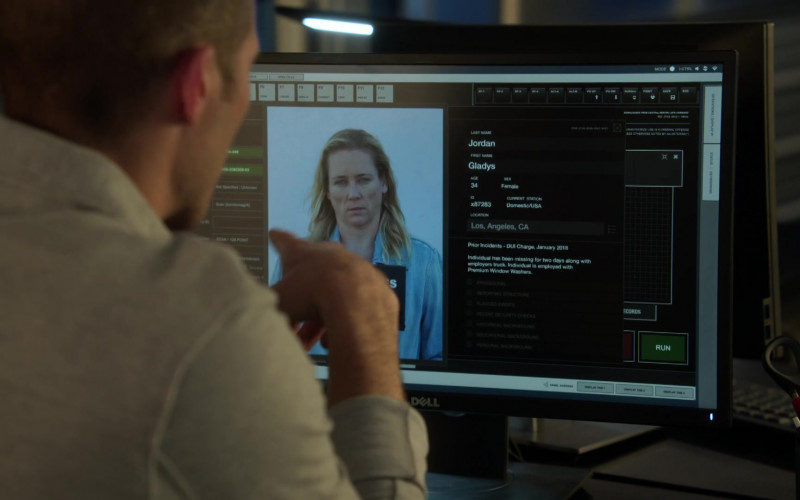 Dell Monitor Used by Zach Gilford as Ben Walker in L.A.'s Finest S02E11