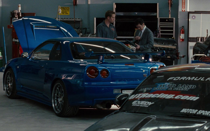 Formula Drift, AIT Racing and EXEDY Stickers on the Car in Fast & Furious
