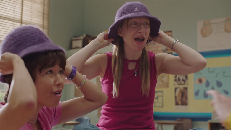 Kangol Furgora Purple Bucket Hat Worn by Anna Konkle in PEN15 S02E04 TV Show (1)