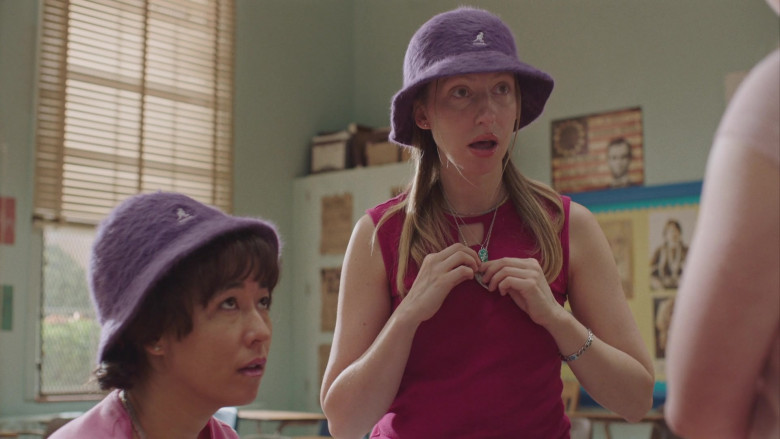 Kangol Furgora Purple Bucket Hat Worn by Anna Konkle in PEN15 S02E04 TV Show (2)