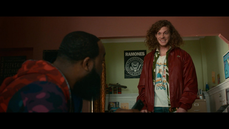 Lacoste Jacket Outfit of Blake Anderson as Gunther in Woke S01E03 (1)